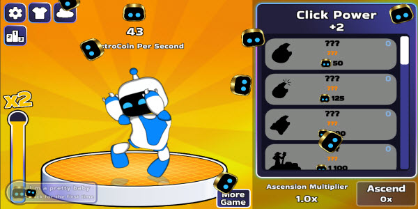astro robot clicker screenshot
