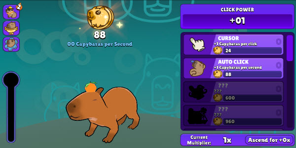 capybara clicker screenshot