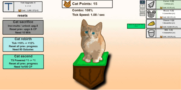 cats clicker screenshot
