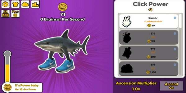 italian brainrot clicker screenshot