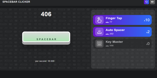 Spacebar Clicker Screenshot